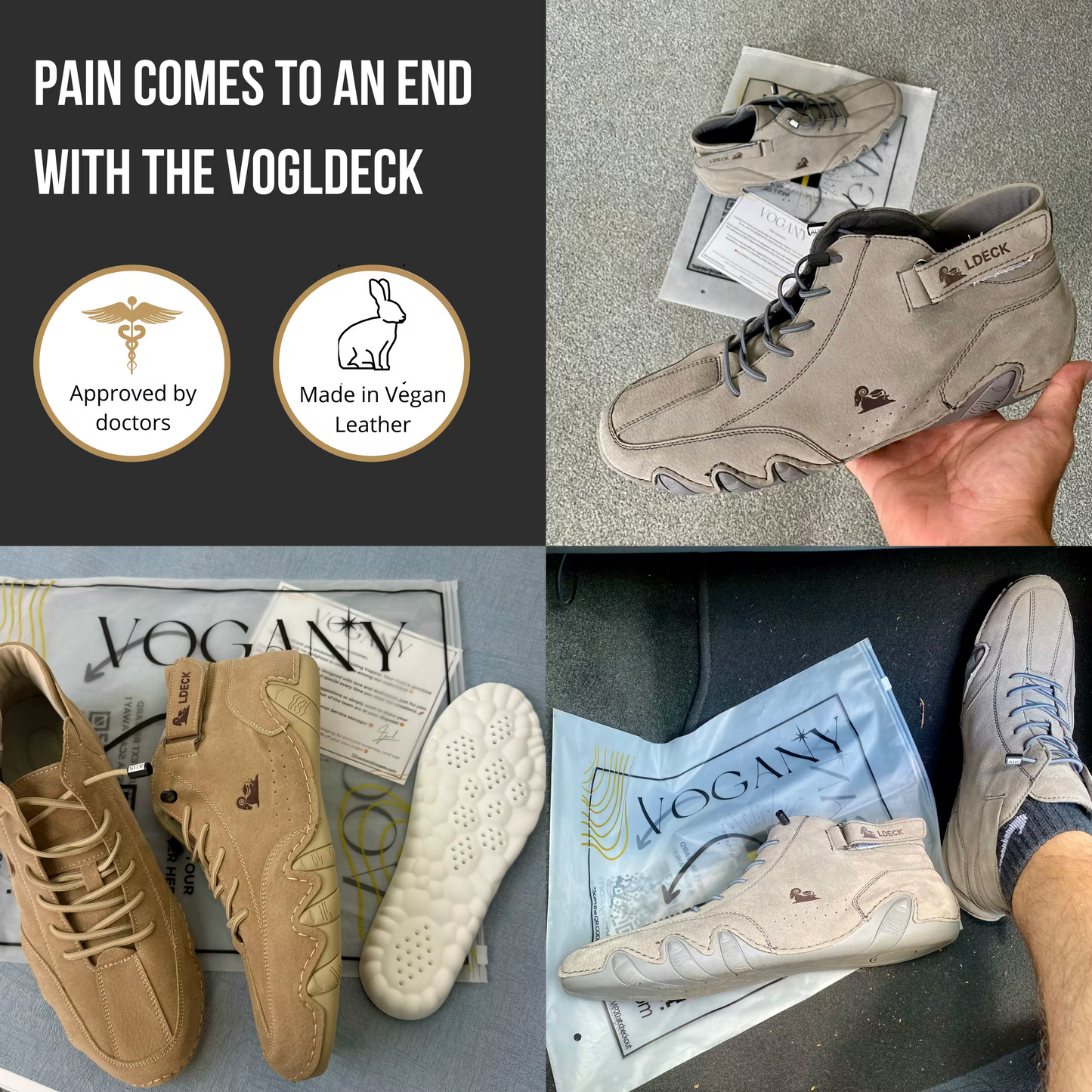 VogLDeck - Wasserdichte und atmungsaktive orthopädische Schuhe