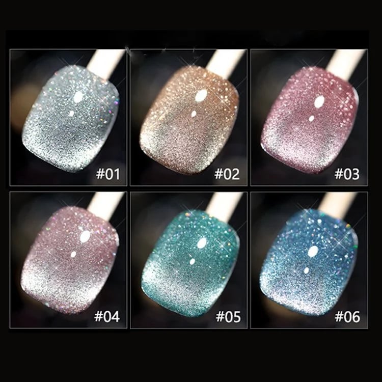 Kit de esmaltes Laser Diamond: Brillo intenso y destello glamuroso 