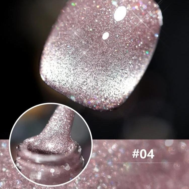 Kit de esmaltes Laser Diamond: Brillo intenso y destello glamuroso 