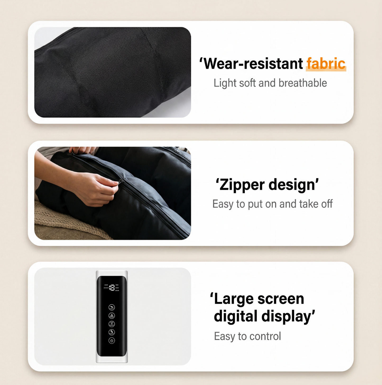 圧縮マッサージャー - 360°全脚用 