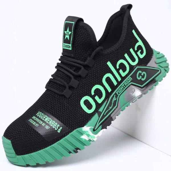 Scarpe Antinfortunistiche SL 26 BGR191 - Nero/Verde - Protezione Punta Alluminio - Taglia 16 - copertina